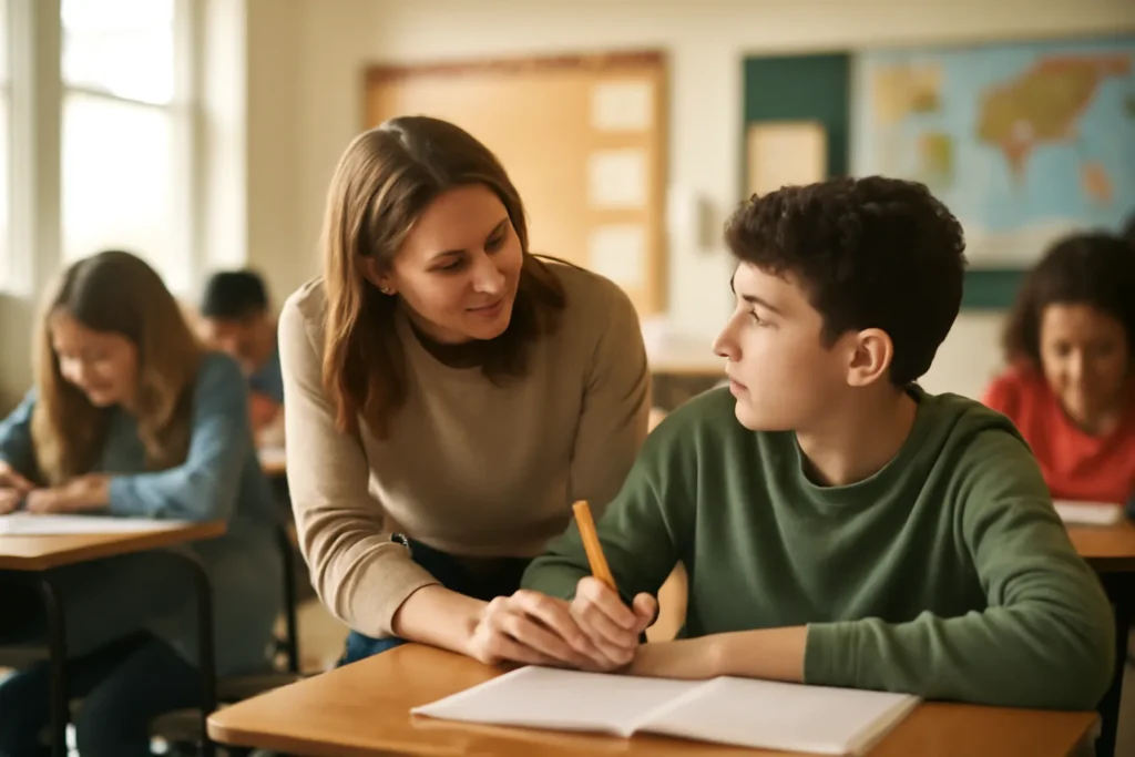 Observing daily routines and teacher interactions