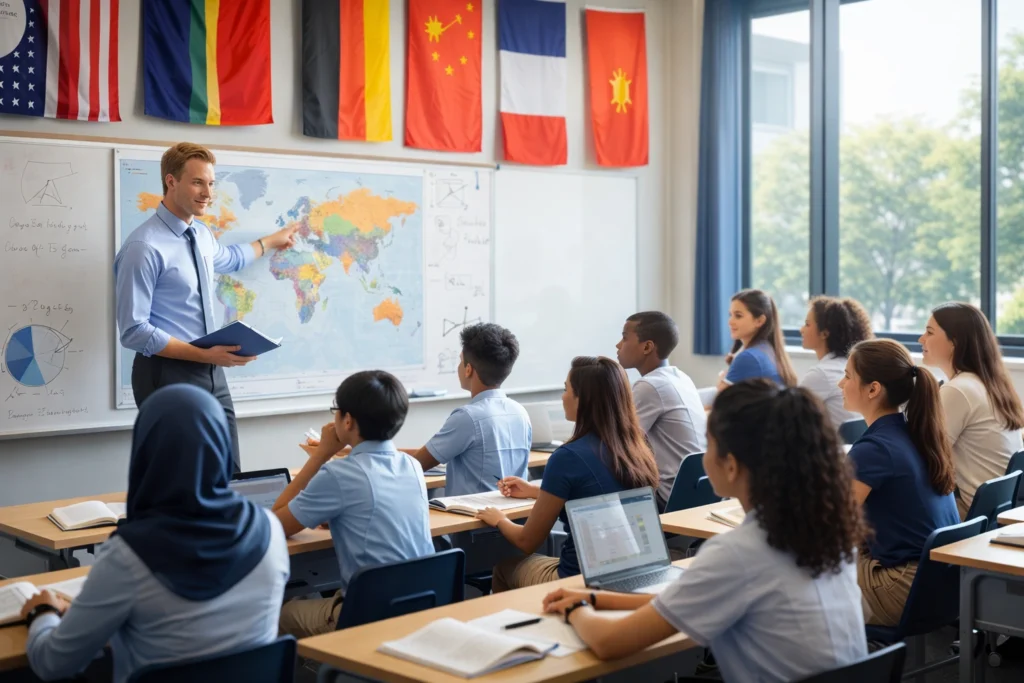 Global classroom in action